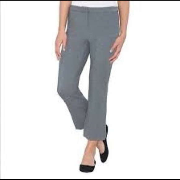 Max&Mia Crop Dress Work Pants Heather Gray Small - Picture 1 of 7